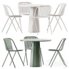 Dix Table by Connubia and Belca Chair by TUBY / Garden furniture 3DSMAX Model