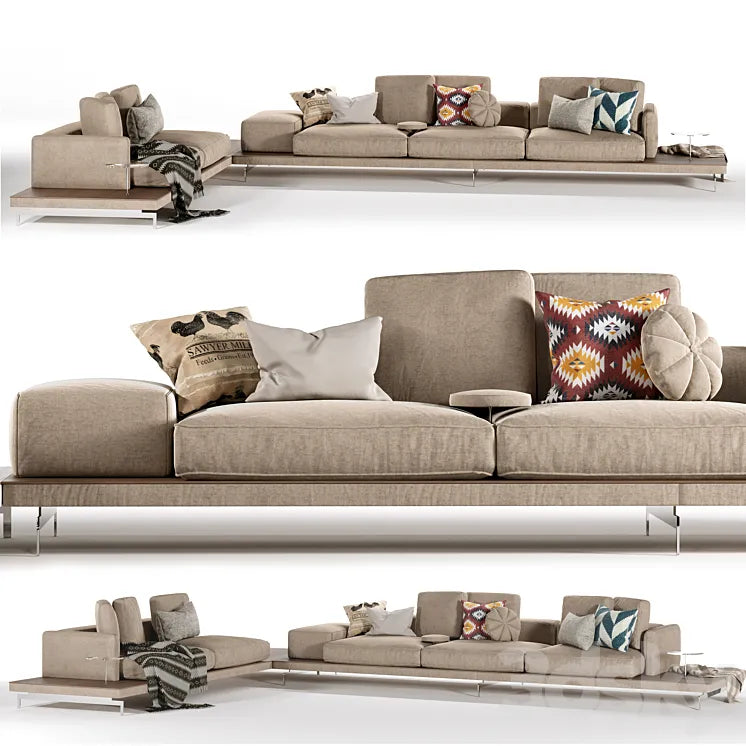 Dock high version Sofa 03 B&B Italia 3DSMAX Model