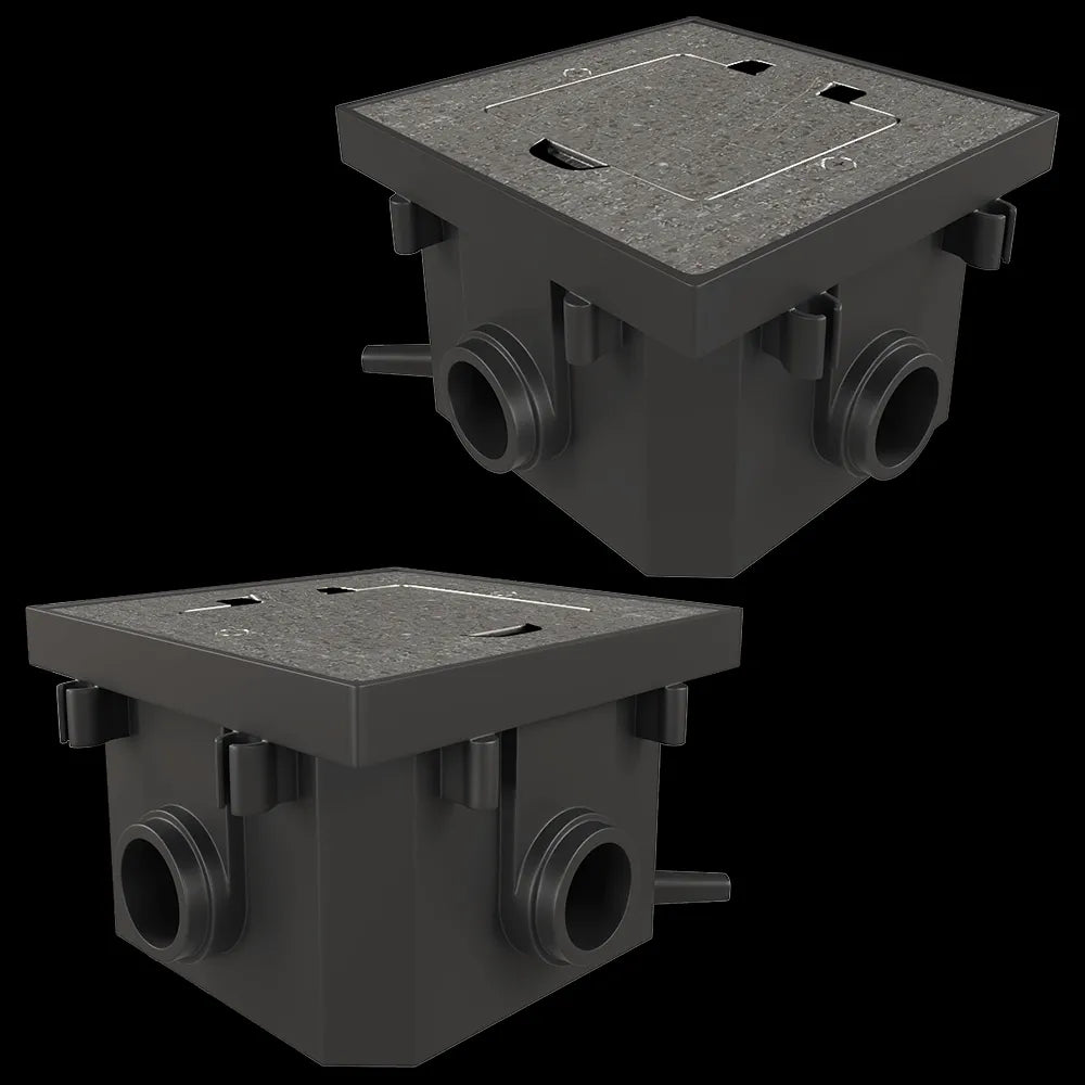Donel  - Hatch 2 mod. (1 mod. 45x45 mm.) galvanized steel IP44 DFB2MRNFA 3ds Max