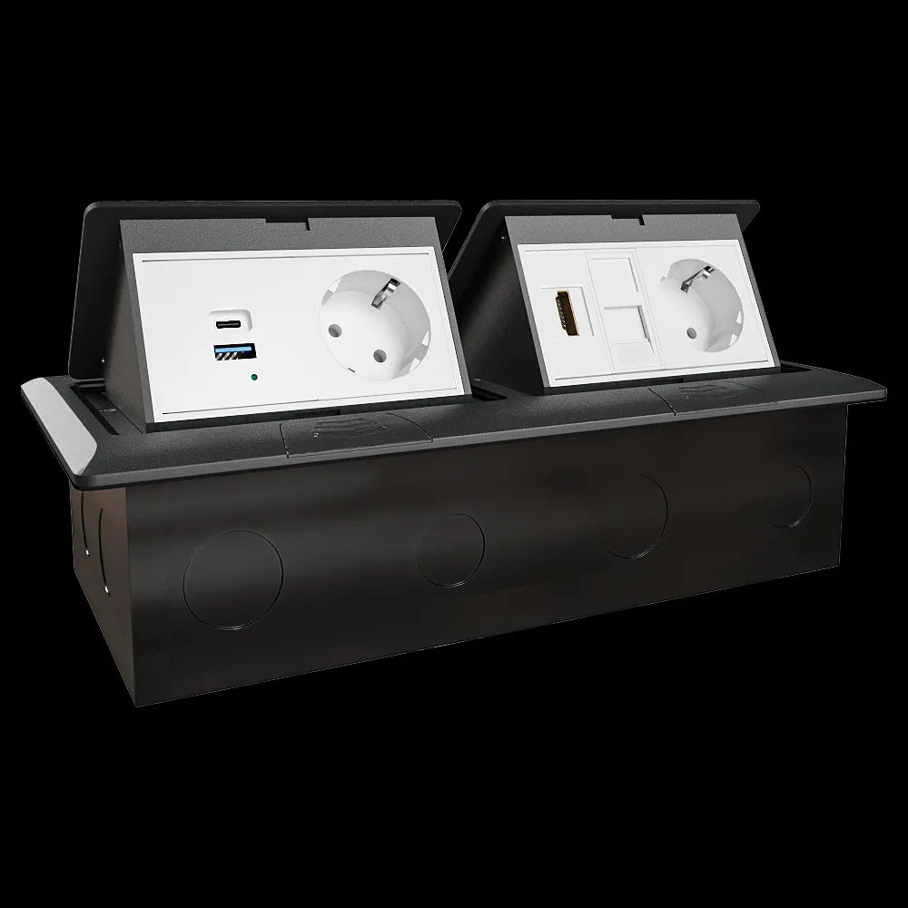 Donel  - Pull-out unit for 4+4 modules anthracite DPB8AN 3ds Max