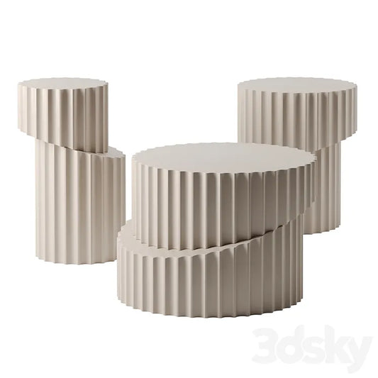 DORIC coffee tables by Roche Bobois 3DSMAX Model