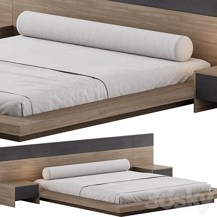 Double bed 04 3DSMAX Model