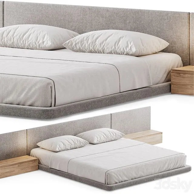 Double bed 07 3dsMax Model