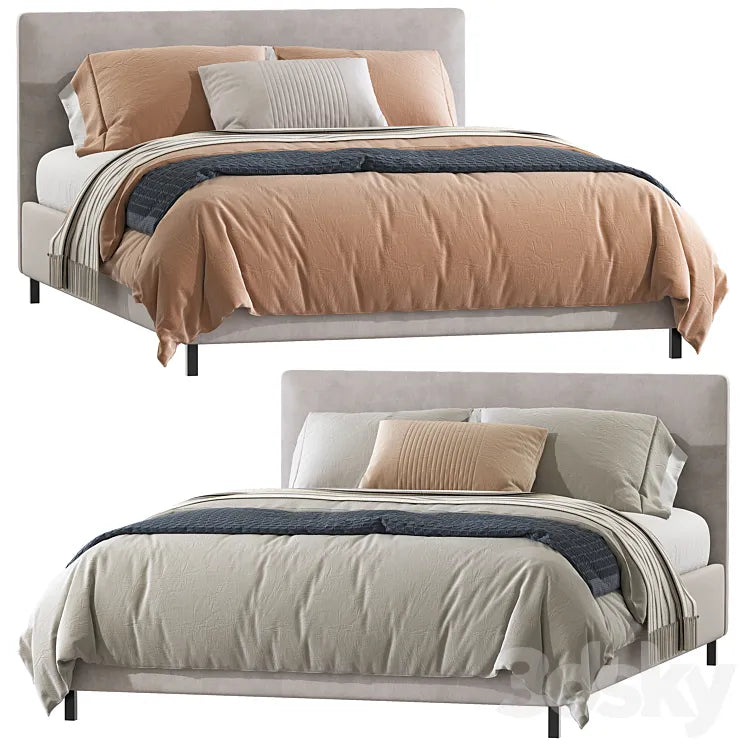 Double bed 120 3DSMAX Model