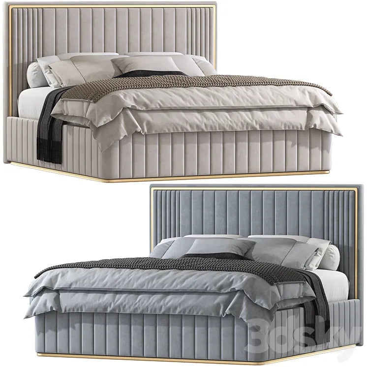 Double bed 160. 3DSMAX Model
