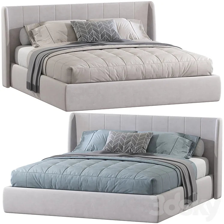 Double bed 167 3DSMAX Model