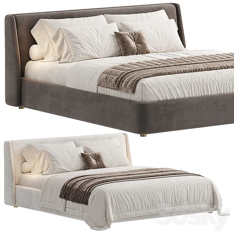 Double bed 3 Bed Vittoria area 3DSMAX Model