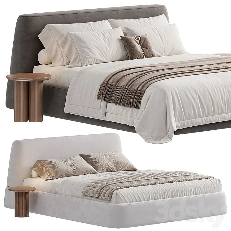 Double bed 4  PICEA BED 3DSMAX Model