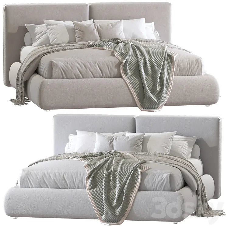 Double bed 61 3DSMAX Model