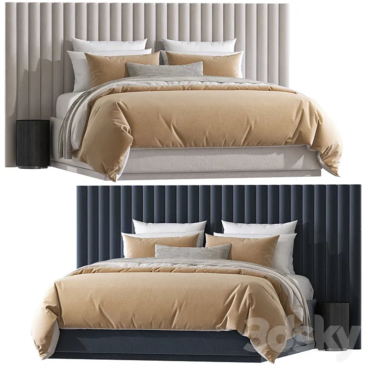 Double bed 65 3DSMAX Model