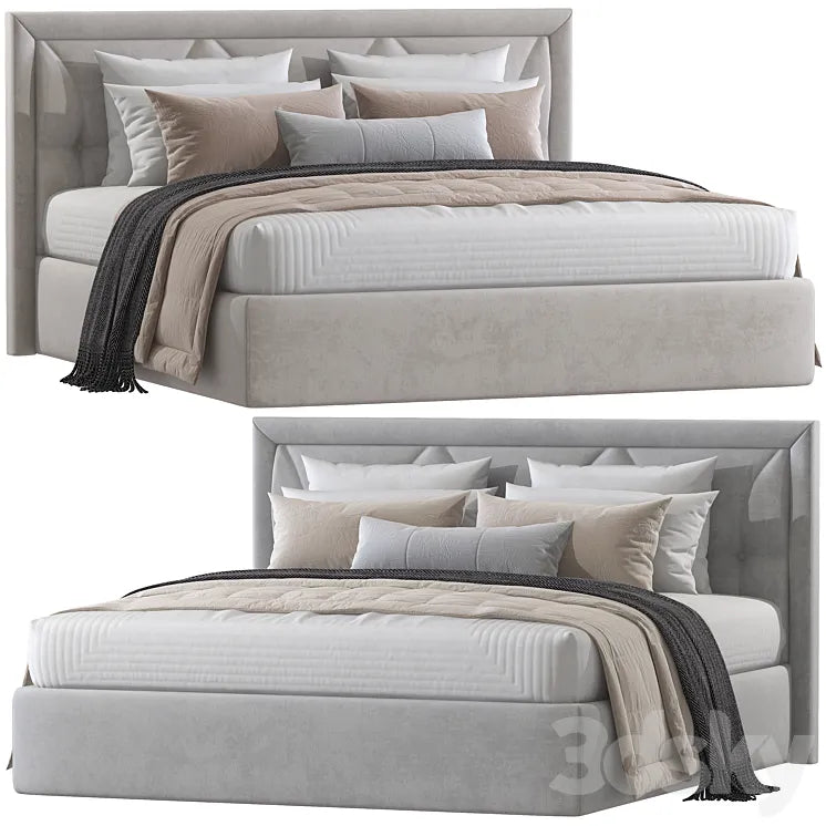 Double bed 87. 3DSMAX Model