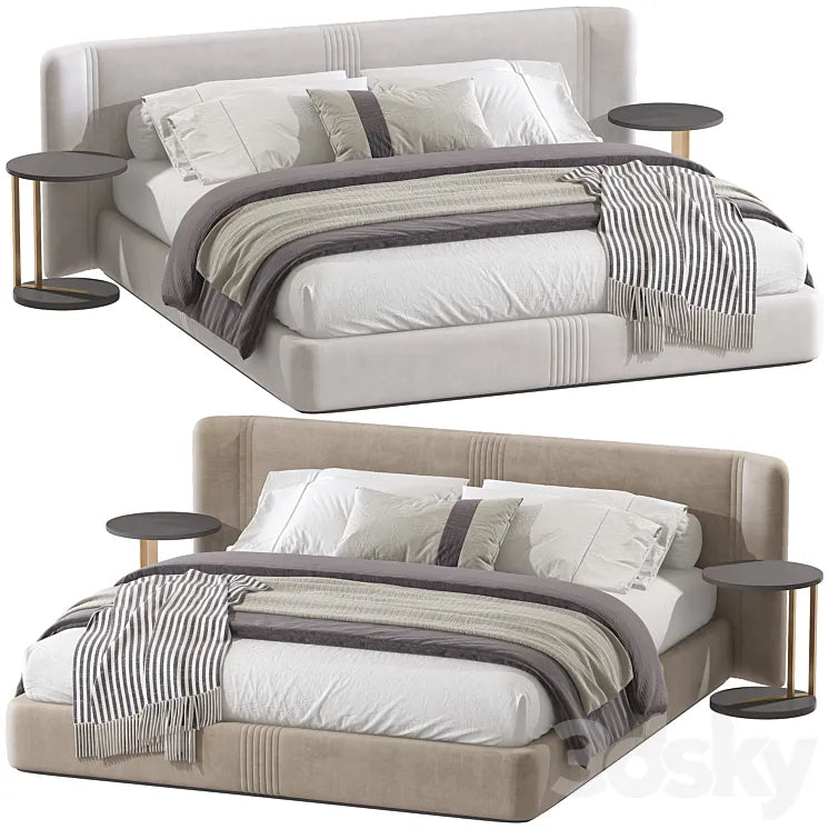 Double bed 96. 3DSMAX Model