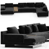 Dresden Modular Sectional With Side Table-Modern Felt 3DSMAX Model