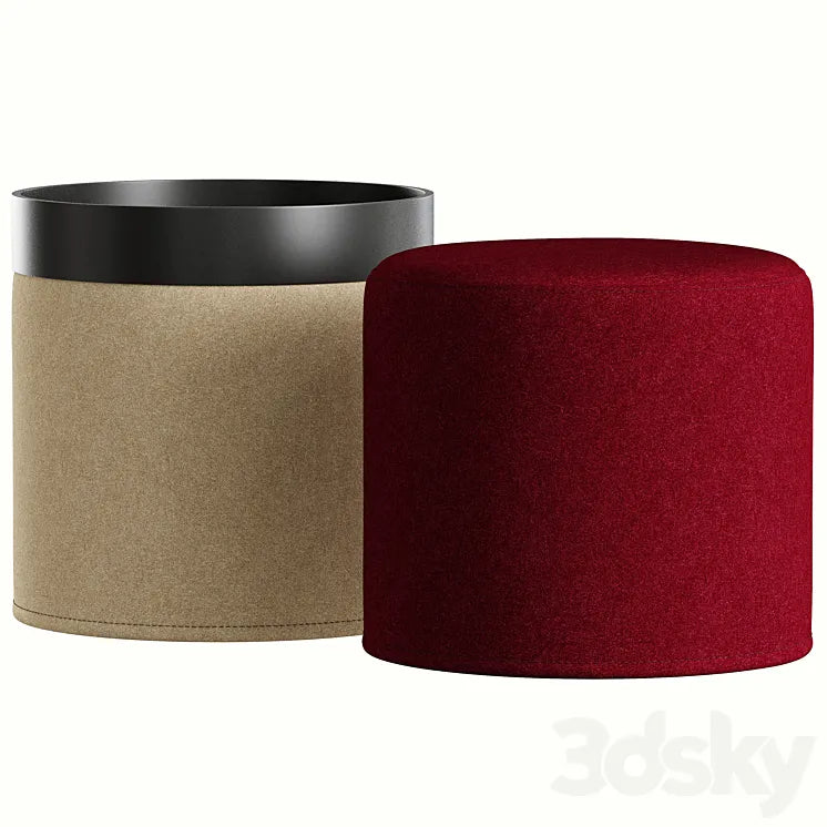 Drum pouf by Softline 3DSMAX Model