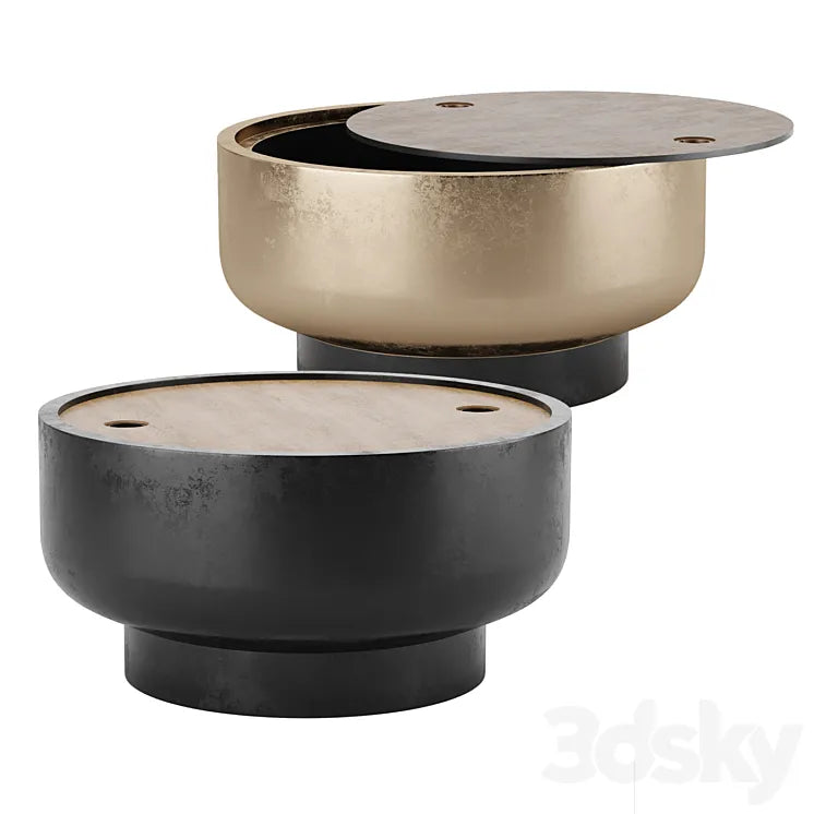 Drum Storage Coffee Table West Elm 3DSMAX Model