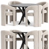 Dudet chair and Baly Marble table 3DSMAX Model