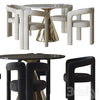 dudet dining chair and table by cassina 3DSMAX Model