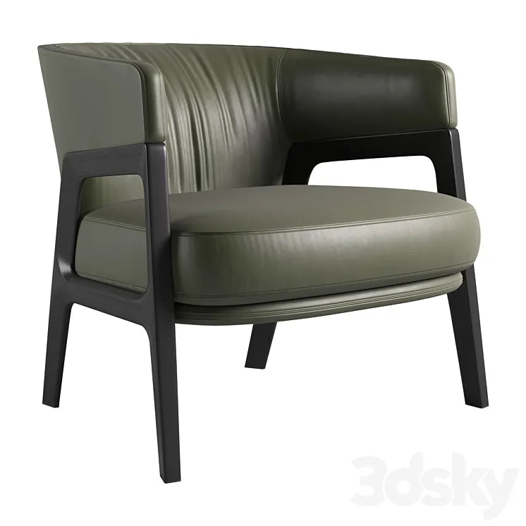 Duo Lounge armchair by Poltrona Frau 3DSMAX Model