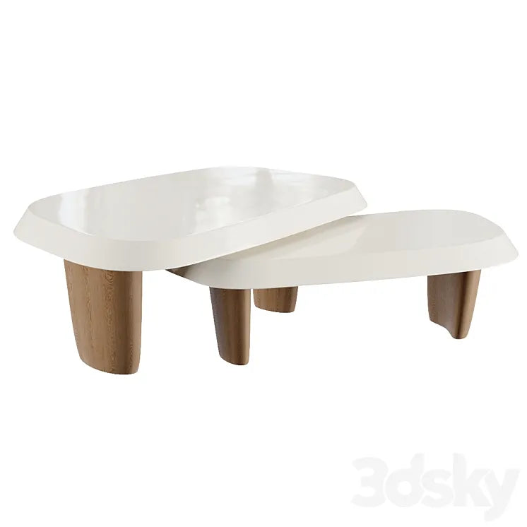 Duo Multilaque Coffee Table 3DSMAX Model