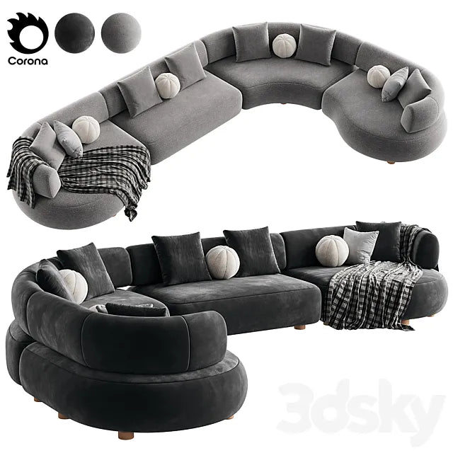 Eclipse Sofa 3ds Max