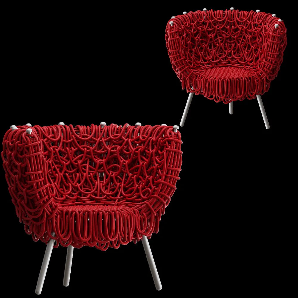 Edra - Armchair Vermelha 3ds Max