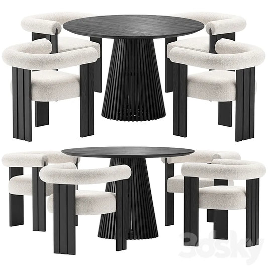 Eichholtz Percy Chair and La Forma Irune Table 3DSMAX Model