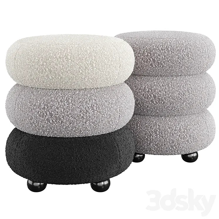 Eichholtz Stool Tulum 3DSMAX Model