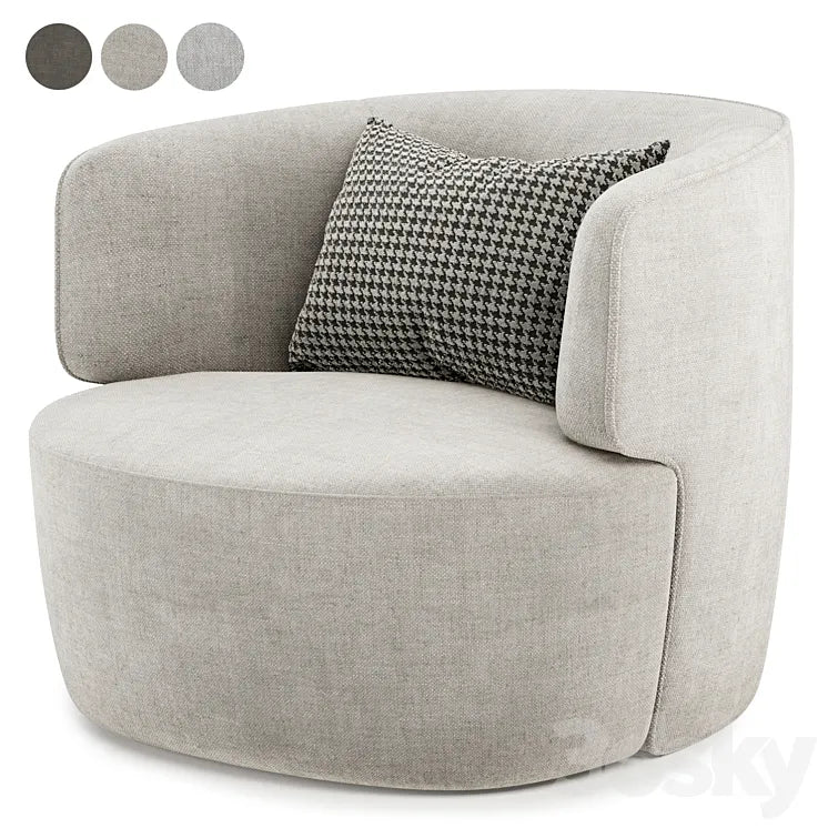 Elaine armchair by Molteni 3DSMAX Model