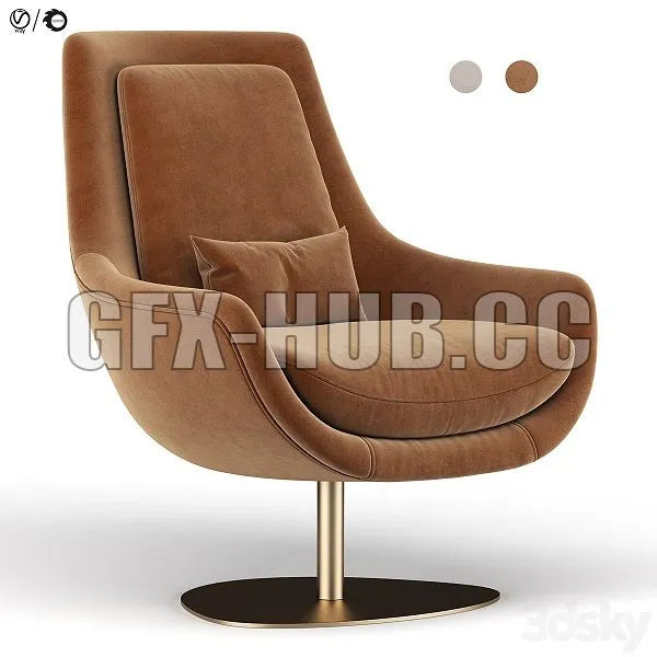 Elba Armchair 3dsMax Model