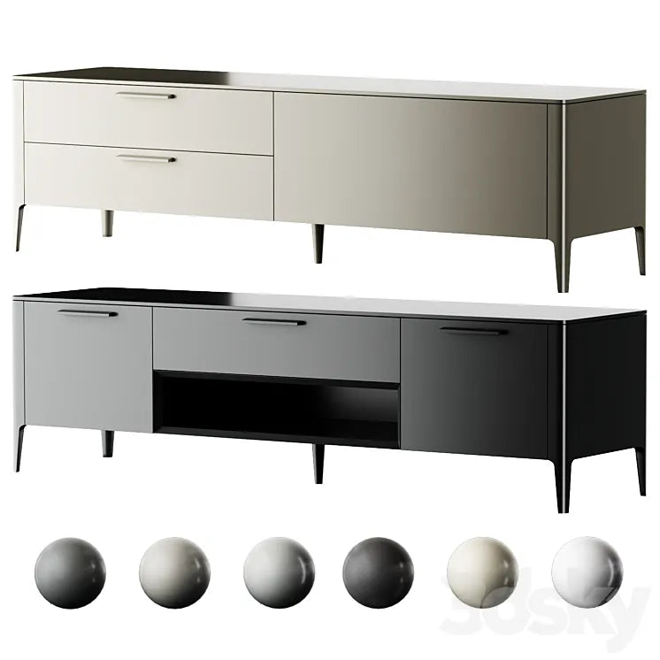 Ellipse TV stand Type 3DSMAX Model