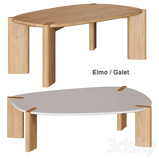 Elmo / Galet Coffee table La Redoute 3DSMAX Model