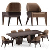 Elve table and chairs 3DSMAX Model
