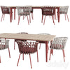 Emma cross dining chair and Terrace table 3DSMAX Model