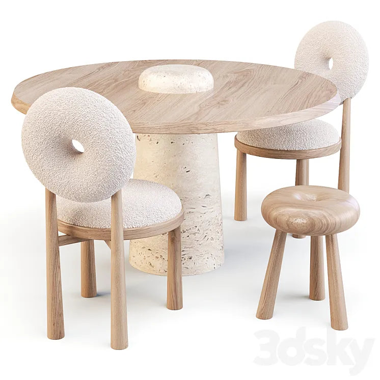 Emmanuelle Simon: Baba - Dining Set 3DSMAX Model