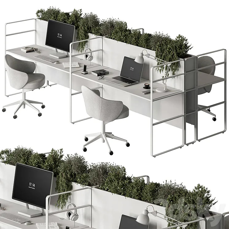 Employee Set - Office Furniture 431 3DSMAX Model