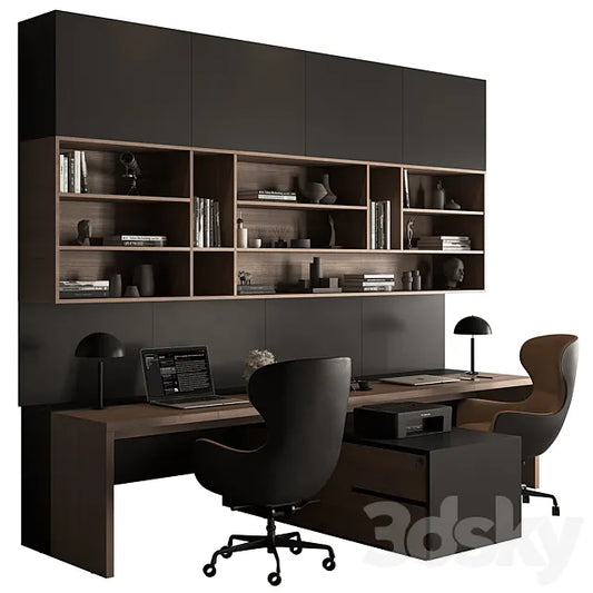 Employee Set - Office Furniture 676 3ds Max