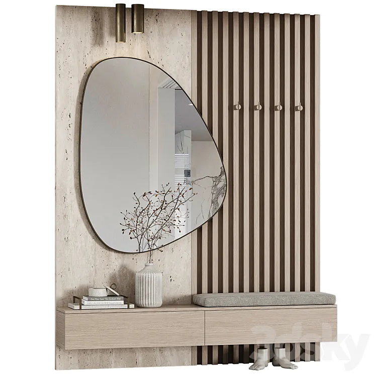 Entrance hall modular in modern style minimalism 06 3DSMAX Model