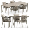 Erica outdoor chair and Mirto Outdoor table by bebitalia 3DSMAX Model
