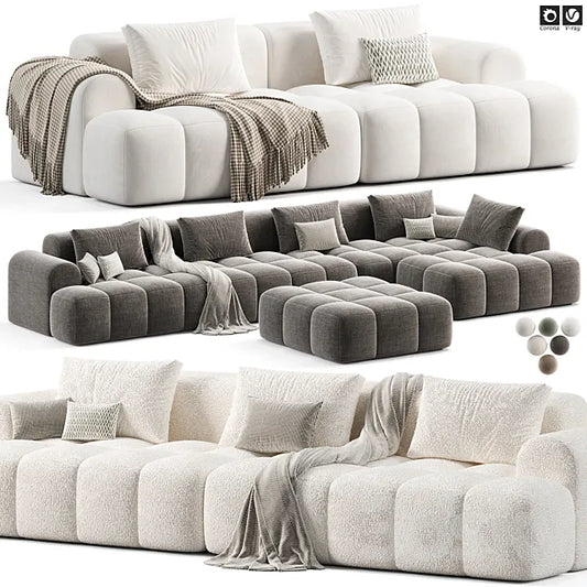Extra Long Modern sofa 3ds Max