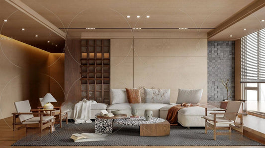 WABI SABI STYLE 3D MODELS – LIVING ROOM – 0083