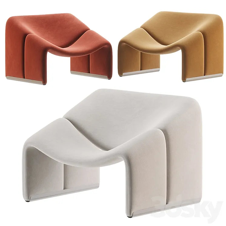 F598 Lounge Chair by Pierre Paulin for Artifort 3DSMAX Model