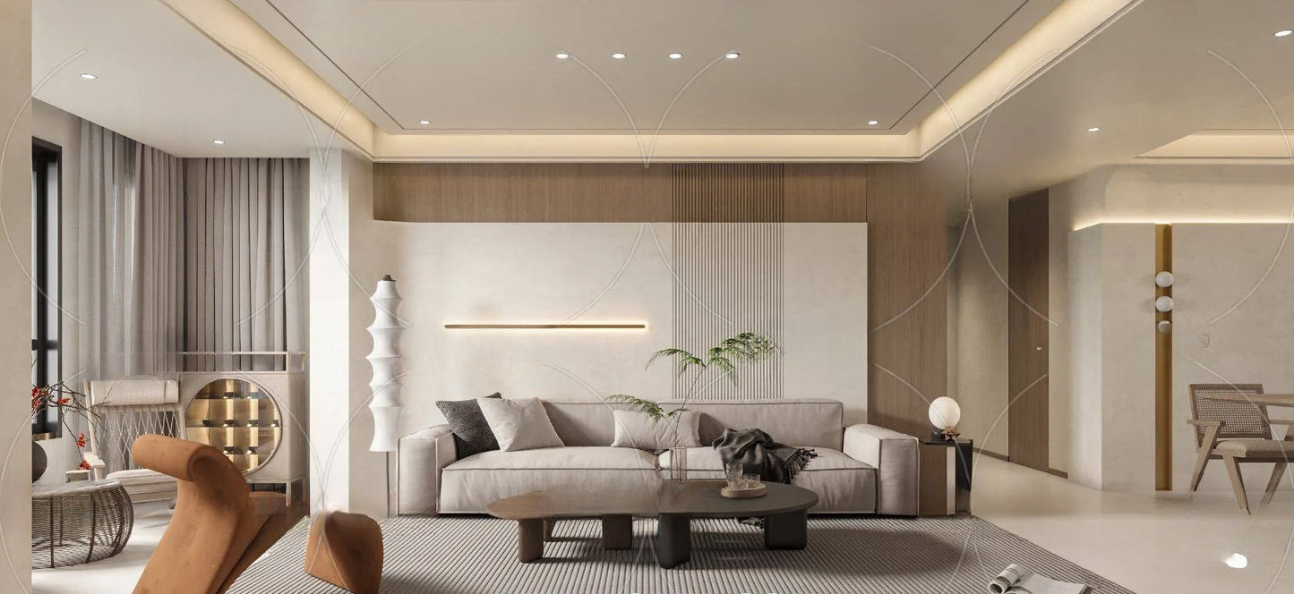 WABI SABI STYLE 3D MODELS – LIVING ROOM – 0072
