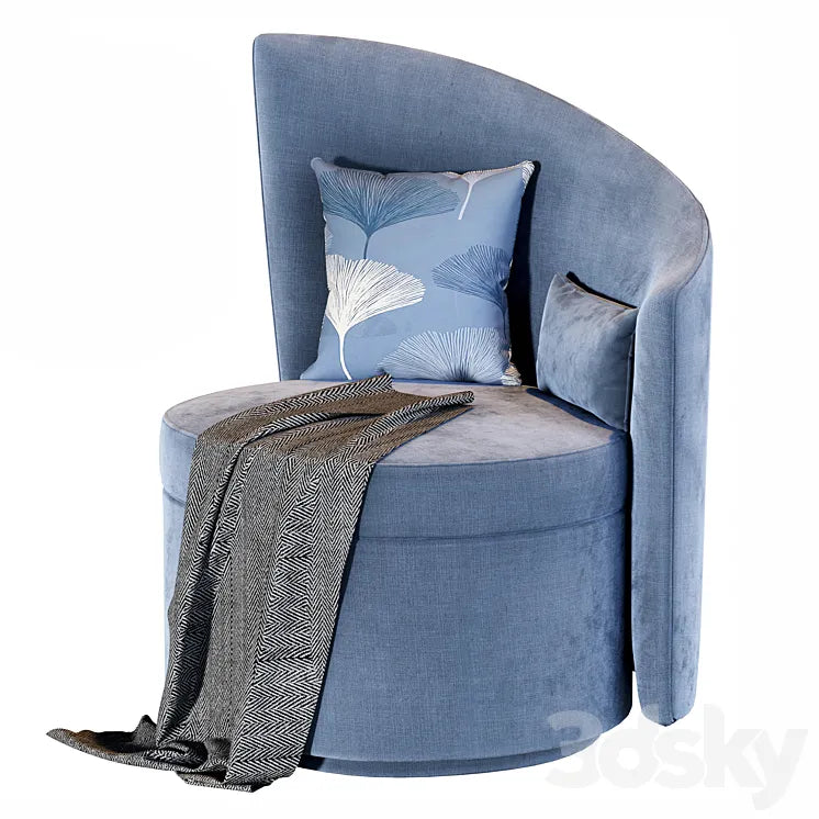 Fabric Armchair Camille by Sicis 3DSMAX Model
