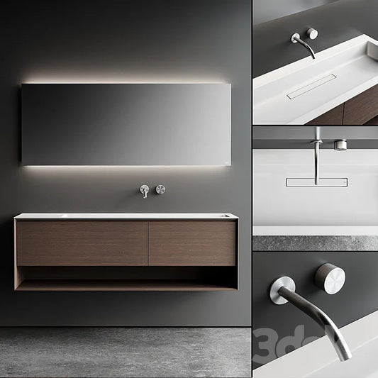 Falper Shape Evo Vanity Unit Set 1 3DS Max