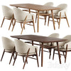 Family Look Chair. Table Aarhus Deephouse 3DSMAX Model