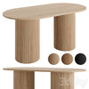 Farmhouse 63 Solid Wood Dining Table by Homary 3DSMAX Model