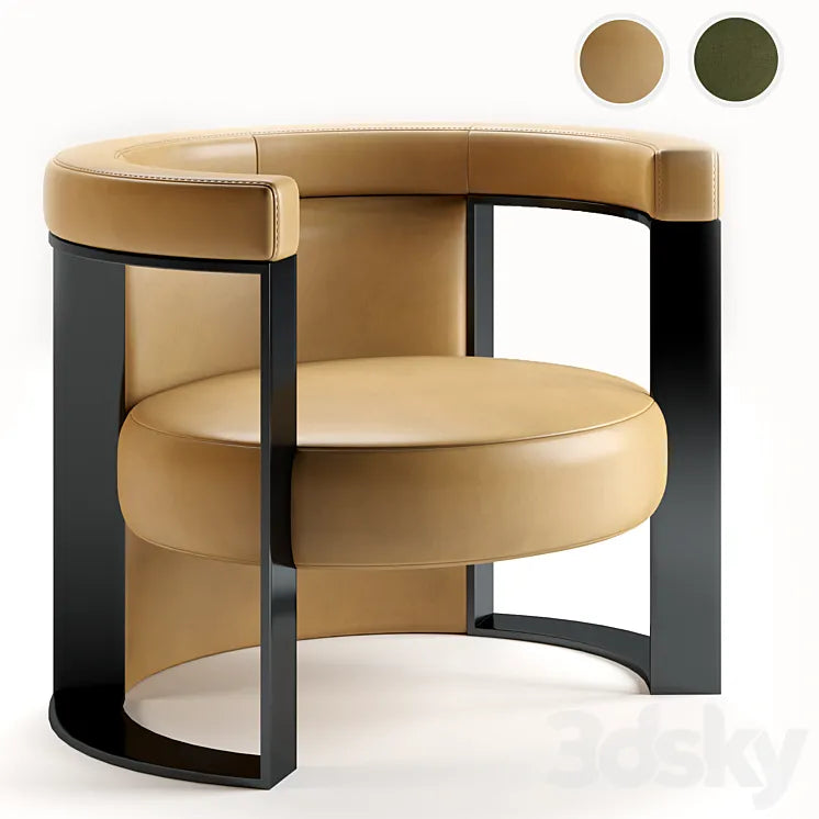 FENDI CASA armchairs ROGER 3DSMAX Model