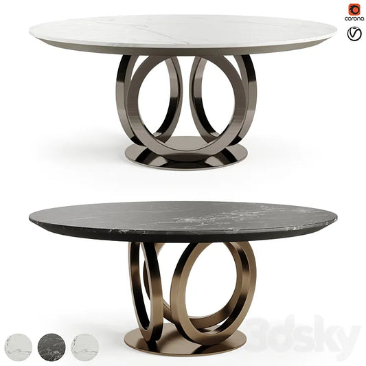 FENDI CASA GALILEO MARBLE DINING TABLE 3DSMAX Model