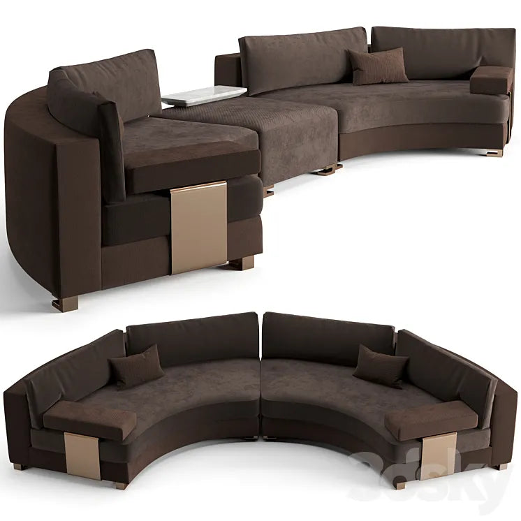 Fendi Casa Moore round sofa 3DSMAX Model