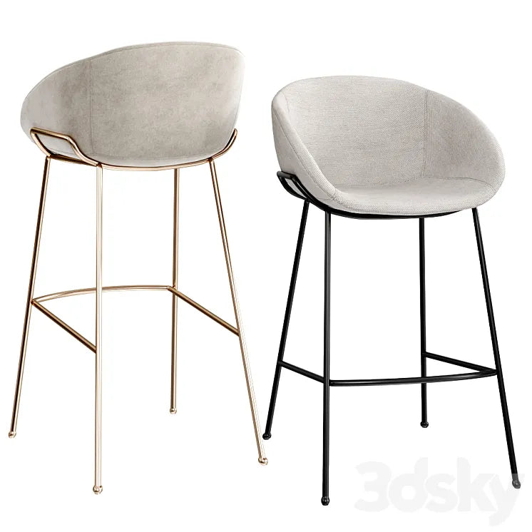 Fenwick Counter and Bar Stool 3DSMAX Model